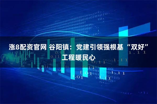 涨8配资官网 谷阳镇：党建引领强根基 “双好”工程暖民心